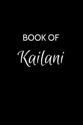 Book cover for Book of Kailani