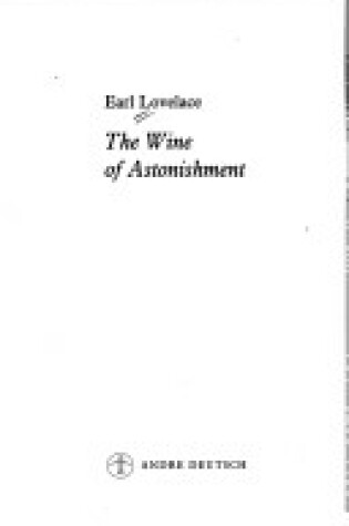 Cover of Wine of Astonishment