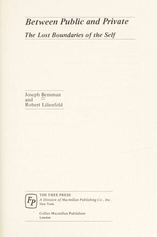 Cover of Beyond Public and Private