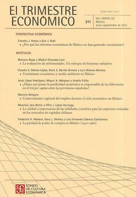 Book cover for El Trimestre Economico No. 311 Julio-Septiembre de 2011. Volumen LXXVIII (3)