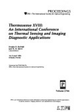 Cover of Thermosense Xviii-An International Conference On Thermal Sensing and Imaging Diagnostic Appli