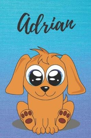 Cover of Adrian dog coloring book / notebook / journal / diary