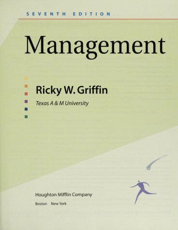 Book cover for Management, Seventh Edition