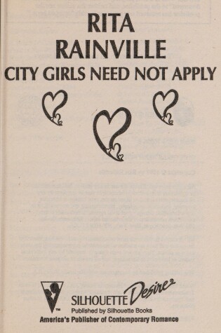 Cover of City Girls Need Not Apply