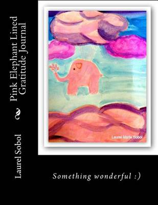 Book cover for Pink Elephant Lined Gratitude Journal