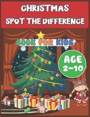 Book cover for Christmas Spot The Difference Book for Kids Age 2-10