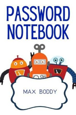 Cover of password notebook