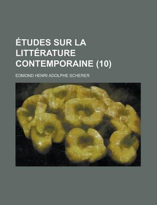 Book cover for Etudes Sur La Litterature Contemporaine (10)