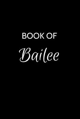 Book cover for Book of Bailee