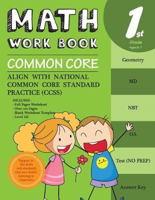 Book cover for 1st Grade Math Workbook Common Core Math