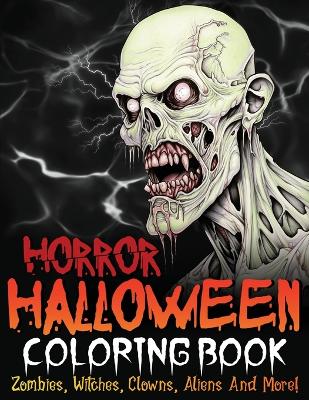 Book cover for Horror Halloween Coloring Book