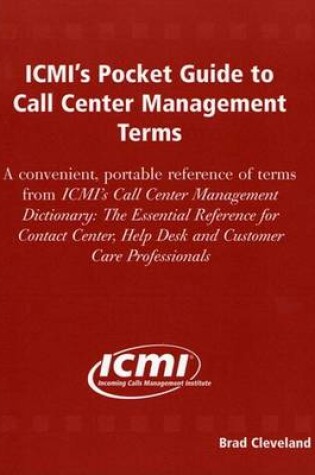 Cover of ICMI's Pocket Guide to Call Center Management Teams