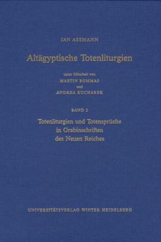 Cover of Altagyptische Totenliturgien, Bd. 2