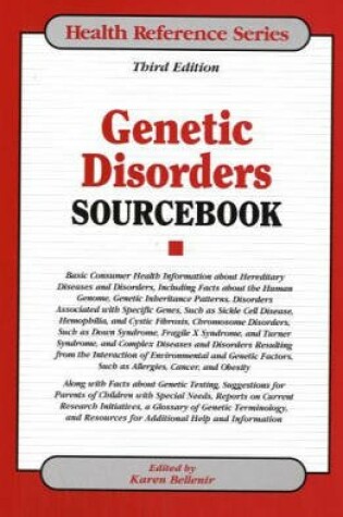 Cover of Genetic Disorders Sourcebook