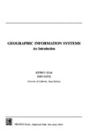 Cover of Geographic Information Systems