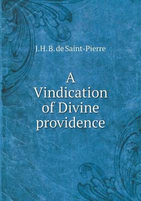 Book cover for A Vindication of Divine providence