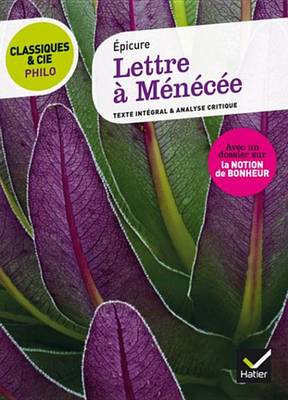 Book cover for Lettre a Menecee