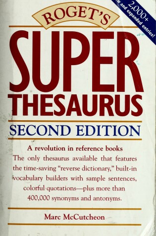 Cover of Roget's Superthesaurus