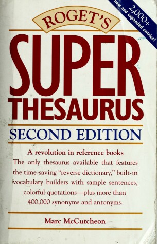 Book cover for Roget's Superthesaurus