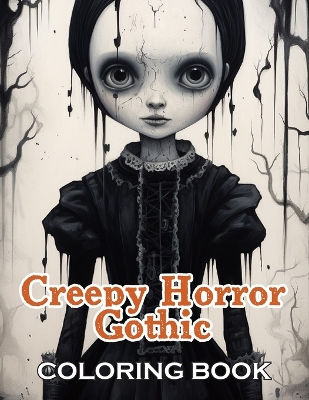 Book cover for Creepy Horror Gothic Coloring Book