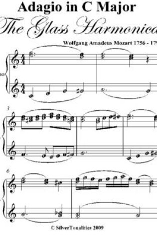 Cover of Adagio in C Major the Glass Harmonic Elementary Piano Sheet Music