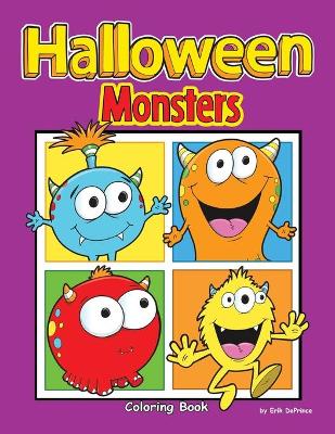 Book cover for Halloween Monsters Coloring Book