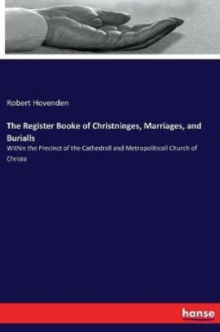 Cover of The Register Booke of Christninges, Marriages, and Burialls