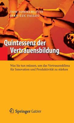 Cover of Quintessenz der Vertrauensbildung