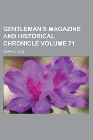 Cover of Gentleman's Magazine and Historical Chronicle Volume 71