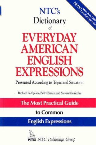 Cover of Ntc's Dictionary of Everyday American English Expressions