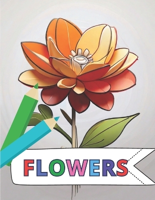 Book cover for Flower Coloring Book