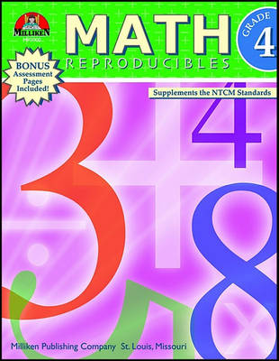 Book cover for Math Reproducibles - Grade 4