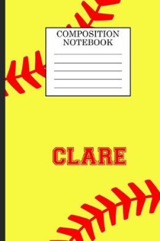 Cover of Clare Composition Notebook