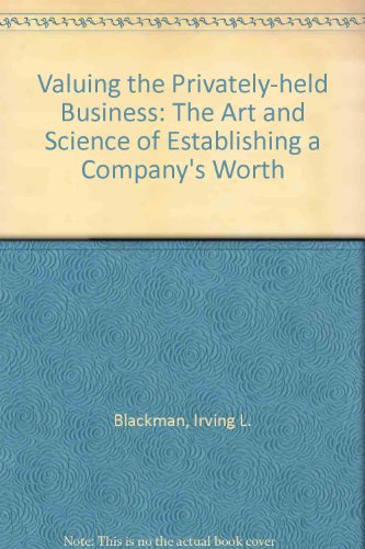 Book cover for Valuing the Privately-held Business
