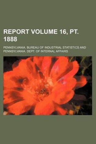 Cover of Report Volume 16, PT. 1888