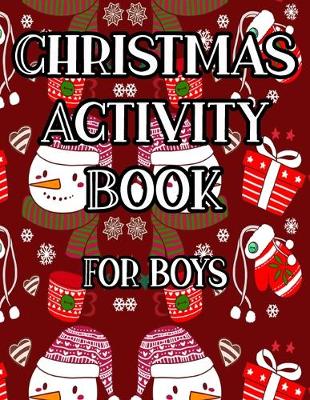 Book cover for Christmas Activity Book For boys