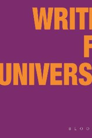 Cover of Writing for University