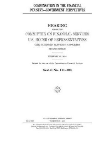 Cover of Compensation in the financial industry