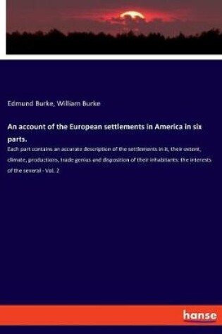 Cover of An account of the European settlements in America in six parts.