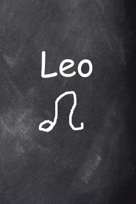 Book cover for Leo Symbol Zodiac Sin Horoscope Journal Chalkboard