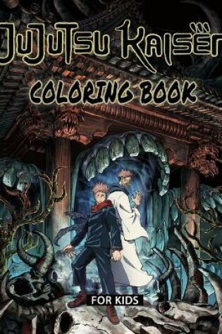 Cover of jujutsu kaisen coloring Book For Kids