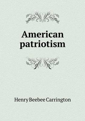 Book cover for American patriotism