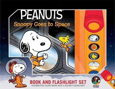 Cover of Glow Flashlight Adventure Book Peanuts: Snoopy Goes to Space