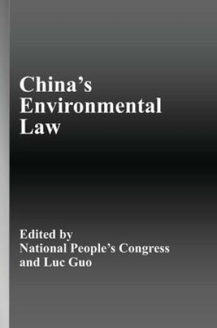 Cover of China's Environmental Law