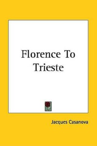 Cover of Florence to Trieste