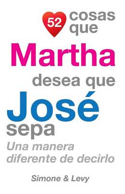 Book cover for 52 Cosas Que Martha Desea Que José Sepa