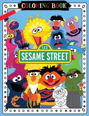 Book cover for Sesame Street Coloring Book