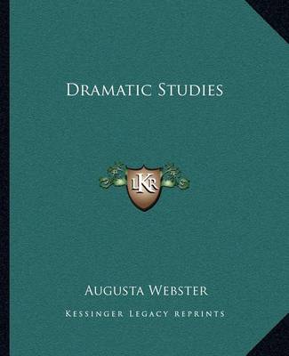 Book cover for Dramatic Studies