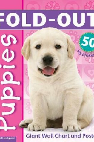 Cover of Fold-Out Poster Sticker Book: Puppies