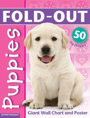 Cover of Fold-Out Poster Sticker Book: Puppies